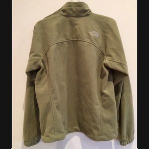 North Face Green Fleece Windbreaker